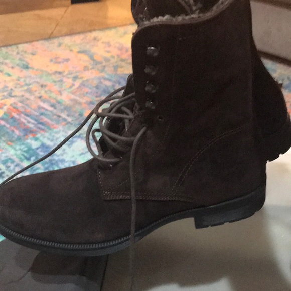 NEW Aquatalia Hayden Wax Suede Dark Brown Boots 11 main image 6